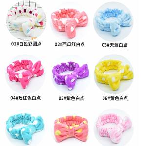 <span class=keywords><strong>Maquillage</strong></span> du visage <span class=keywords><strong>noeud</strong></span> <span class=keywords><strong>noeud</strong></span> tête enveloppement doux corail polaire cosmétique <span class=keywords><strong>bandeau</strong></span> pour femmes filles arc cheveux bande <span class=keywords><strong>bandeau</strong></span> - Product Image 4