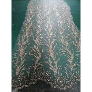 Wholesale Dance Dress <strong>Sequin</strong> <strong>Material</strong> Double Sided Mermaid Reversible <strong>Sequin</strong> Lace Fabric for Party Dress Shiny Glitter Fabric - Product Image 6
