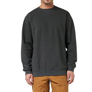 OEM Custom Logo nero oversize felpe girocollo da <span class=keywords><strong>uomo</strong></span> nero grigio manica lunga Casual felpe con cappuccio all'ingrosso - Product Image 3