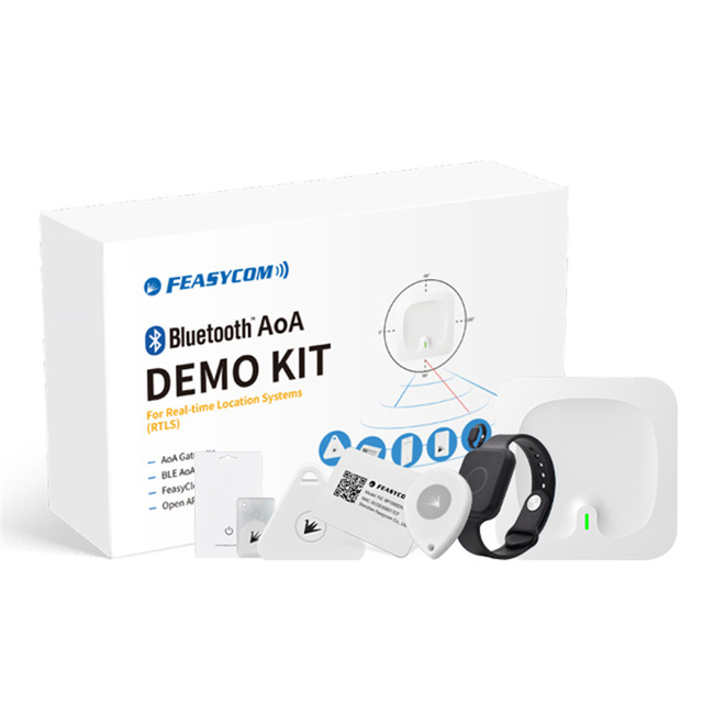 Feasycom AOA Real-Time Locating Evaluation kit Bluetooth High Accuracy Beacon&Gateway Signal Detection and Positioning System