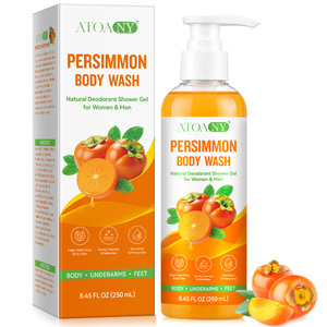 ATOANY <span class=keywords><strong>Gel</strong></span> <span class=keywords><strong>Douche</strong></span> Nettoyant Corporel en Profondeur au Kaki 250ml, Blanchissant et Éclaircissant Rapide, pour Femmes et Hommes - Product Image 1