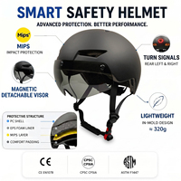 Casque de vélo électrique pour adulte CE avec éclairage LED, pour cyclisme urbain et signalisation de virage, certifié CPSC, pour la sécurité quotidienne