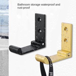 Crochet collant simple <span class=keywords><strong>invisible</strong></span> simple en aluminium sans poinçon pour le matériel de salle de bain mural espace pratique armoire à vêtements pliante - Product Image 1