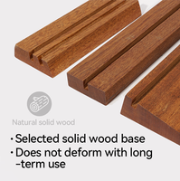 Support d'affichage personnalisé en bois naturel de couleur bois, socle en bois, panneau publicitaire, présentoir de menu, panneau d'affichage d'affiches