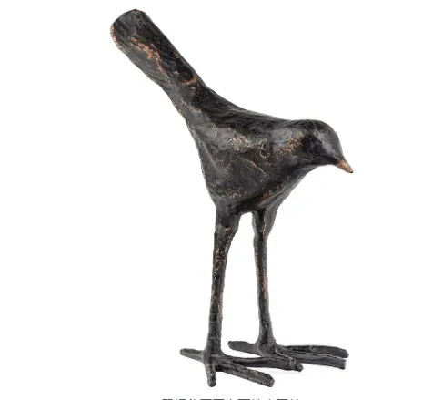 Resina pássaro estátua prateleira decoração home decor