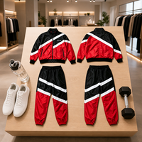 Conjunto Deportivo ZHILIAN Coolmax para Hombre, 2 Piezas, Chaqueta con Cierre de Secado Rápido y Pantalones Jogger, Venta al Por Mayor, OEM, ODM, Marca Privada
