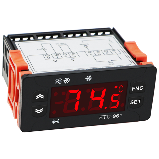 Customizable Digital Refrigerator Thermostat Temperature Controller ETC-961 with NTC Sensor OEM Support