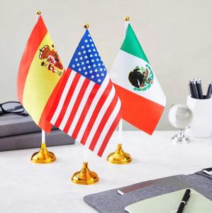 अमेरिका के ध्वज के साथ संयुक्त राज्य अमेरिका का ध्वज संयुक्त डेस्क ध्वज छोटे छोटे मिनी संयुक्त राज्य टेबल झंडे के साथ 4 वें भाग के लिए खड़े 2026 - Product Image 3