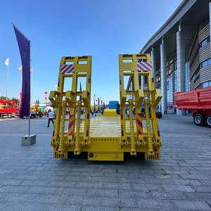 Remolque de plataforma baja hidráulica de 1-2 toneladas para trabajo pesado con cuello de cisne, 12.5x2.5x1.5m, Shandong Fengniao - Product Image 3