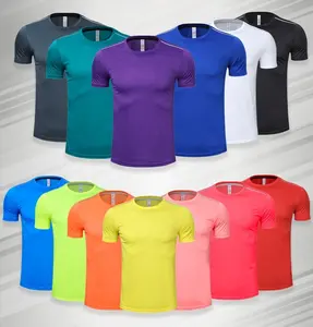 13色オプションメンズ半袖スポーツTシャツモイスチャーウィッキングアクティブアスレチックユニセックスパフォーマンスジムフィットネスランニングシャツ