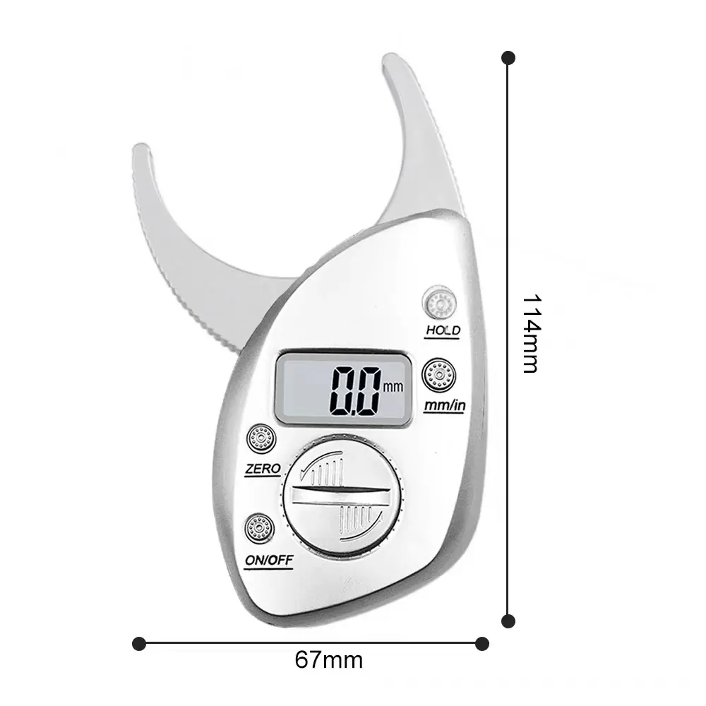 למדוד 0-50Mm חשמלי דיגיטלי שומן Tester דיגיטלי במשקל בקנה מידה שומן Caliper
