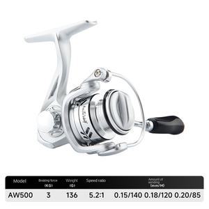 Hao Dunluya Draaiende Haspel Volledig Metalen 12-assige Hoge Snelheid 5.2 1 Overbrengingsverhouding 220G Rechter Oceaan Strand Vissen Zwart Sj1000 - Product Image 6