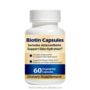 Compléments de bien-être Astaxanthine avec biotine en capsules Formule antioxydante <span class=keywords><strong>et</strong></span> de soutien à la beauté pour les cheveux, la peau <span class=keywords><strong>et</strong></span> les ongles - Product Image 1