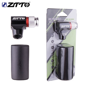 <span class=keywords><strong>Pompe</strong></span> à air haute pression pour vélo ZTTO, <span class=keywords><strong>cartouche</strong></span> <span class=keywords><strong>CO2</strong></span> et support d'adaptateur, compatible FV et AV, valve Presta/Schrader, <span class=keywords><strong>pompe</strong></span> à pneu de vélo - Product Image 2