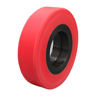 Roues de roulement enduites de caoutchouc uréthane polyuréthane de haute qualité personnalisées Roues portantes en polyuréthane Roue à rouleaux en caoutchouc PU