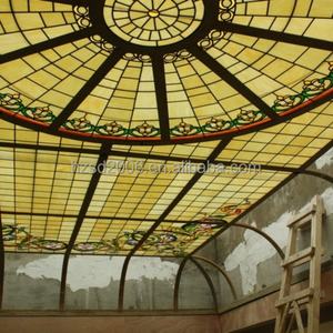 Vidrio Tiffany Curvo y Plano Personalizado para Iluminación y Decoración de Techos en Centros Comerciales, Salones y Hogares, desde China - Product Image 5