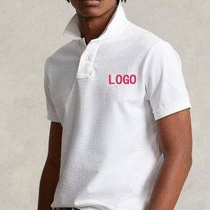 T-shirt Ricamata con Logo <span class=keywords><strong>R.</strong></span> L. in Puro Cotone di Alta Qualità, Traspirante, Girocollo, per Coppie, Manica Corta da Uomo - Product Image 3