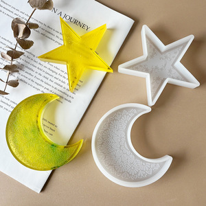 Ramadan luna e stella candela in Silicone stampo Eid <span class=keywords><strong>Mubarak</strong></span> per la decorazione della casa Ramadan muffa mezzaluna arabica - Product Image 6