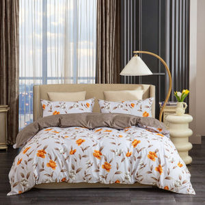 Juego <span class=keywords><strong>de</strong></span> funda nórdica <span class=keywords><strong>de</strong></span> tres piezas <span class=keywords><strong>de</strong></span> estilo americano europeo, Sábana textil <span class=keywords><strong>para</strong></span> el hogar, ropa <span class=keywords><strong>de</strong></span> <span class=keywords><strong>cama</strong></span> <span class=keywords><strong>de</strong></span> tela <span class=keywords><strong>de</strong></span> poliéster con estampado <span class=keywords><strong>de</strong></span> flores y plantas - Product Image 1