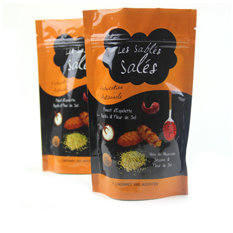 Custom Printing Stand Up Ziplock printer for aluminum foil bag