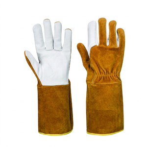 HOLY SIGNS INTERNATIONAL HSI-1450 Leather Welding <b>Gloves</b> Straight Thumb Molten Metal Splash Test <b>Type</b> a Fleece Lined - Product Image 1