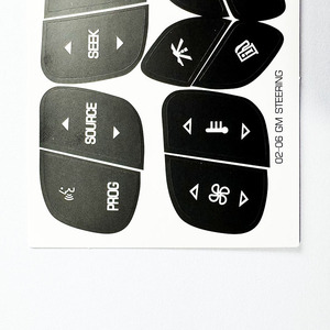 Steering Wheel Control Button Repair Sticker For 2003-2006 GMC Chevrolet Yukon Tahoe 02-06 GM STEERING - Product Image 2