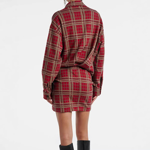 Nouveau modèle de robe chemise style Bdbh Ouyang Nana, taille cintrée, nouvelle conception hiver, jupe décontractée - Product Image 4