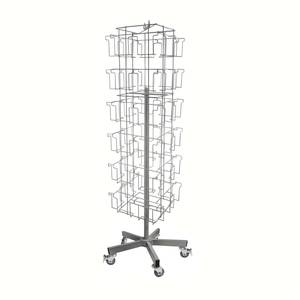 Tùy chỉnh kim loại màu đen 6 lớp <span class=keywords><strong>Spinner</strong></span> Rack hiển thị cho thiệp chúc mừng, phong bì, bưu thiếp hiển thị đứng - Product Image 2