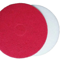 Tampon de polissage et de cirage de haute qualité 17 pouces rouge pour le nettoyage et le cirage des sols commerciaux et domestiques, acceptant les commandes OEM et ODM