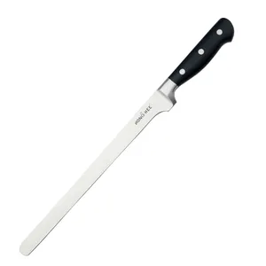 High Grade Stainless Steel Kitchen 10.5 Inch Narrow Prosciutto Salmon Slicing Ham Knives