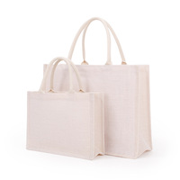 Sacs fourre-tout en jute recyclés écologiques avec logo personnalisé, couleur personnalisée minimaliste, cadeau de mariage réutilisable pour les bougies et l'artisanat