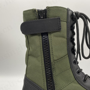 LXG, גופר פנמה outsole ירוק בד + עור combat סגנון טקטי ג 'ונגל מגפי עם צד רוכסן - Product Image 6