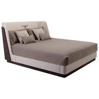Lit double en cuir de luxe léger, design chinois, grand lit plat de 1,8 mètre pour chambre principale, mobilier haut de gamme sur mesure