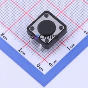 KAN1211-0431C Tactile Switch Through hole Component (THT) Switch 2.6N 12mm 12mm 4.3mm - Product Image 1