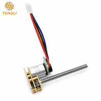 Motorreductor de CC con escobillas GM1024-N20 de 12 mm, caja de engranajes metálica con engranajes rectos, codificador magnético 3/7/12PPR, eje roscado para aplicaciones en ventiladores y embarcaciones