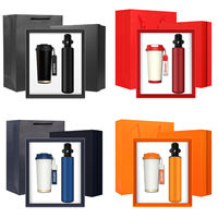 Set Regalo Aziendale Personalizzabile con Tazza da Viaggio Isolata, Cannuccia, Ombrello e Power Bank