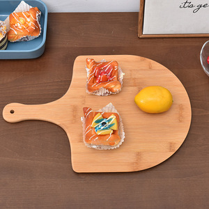 Plateau à pizza en bambou, couleur unie, en bois, pour servir dans les restaurants occidentaux, pour la présentation du pain et des sushis - Product Image 5