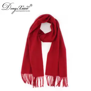 Pashmina Scarf Wrap Mongolia Ladies Pure Cashmere Women Custom Logo Adult Red Dongguan Derong Cashmere Products Winter Yarn Dyed