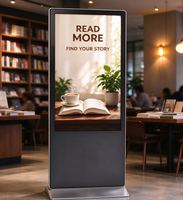 Afficheur numérique LCD tactile vertical 55 pouces au meilleur prix de gros avec prise en charge du texte pour les entreprises en libre-service et les stations de métro