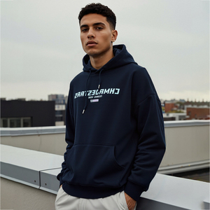 Felpe autunnali nere alla moda e alla moda Streetwear comode maglioni Pullover in puro <span class=keywords><strong>cotone</strong></span> per uomo e donna - Product Image 1