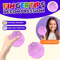 Jouet sensoriel en silicone texturé HMJ, balle anti-stress pour le bureau, soulagement de l'anxiété, pour adultes, enfants, TDAH, autisme