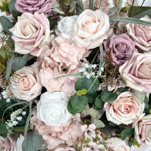 DKB nouveau design Arrangement de fleurs en soie artificielle fleurs de table mariage passerelle allée rose fleur sur le sol - Product Image 5