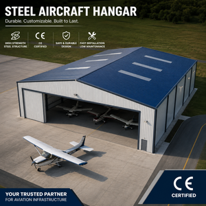 <span class=keywords><strong>Hangar</strong></span> d'avion en acier à structure cellulaire, grande ouverture, <span class=keywords><strong>hangar</strong></span> de maintenance aéroportuaire préfabriqué sur mesure - Product Image 1