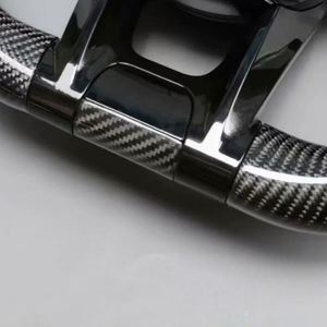 Volant en suède et fibre de carbone sur mesure pour Mercedes Benz <span class=keywords><strong>AMG</strong></span> W222 W207 W212 W204 W205 W167 W213 C43 GLC63 Accessoires - Product Image 4