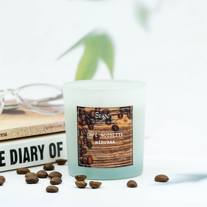 Noisette Nirvana Scented Jar <b>Candle</b> Warm Cozy Home Fragrance for Relaxing Evenings Meditation Bedroom Living Room Decor - Product Image 1