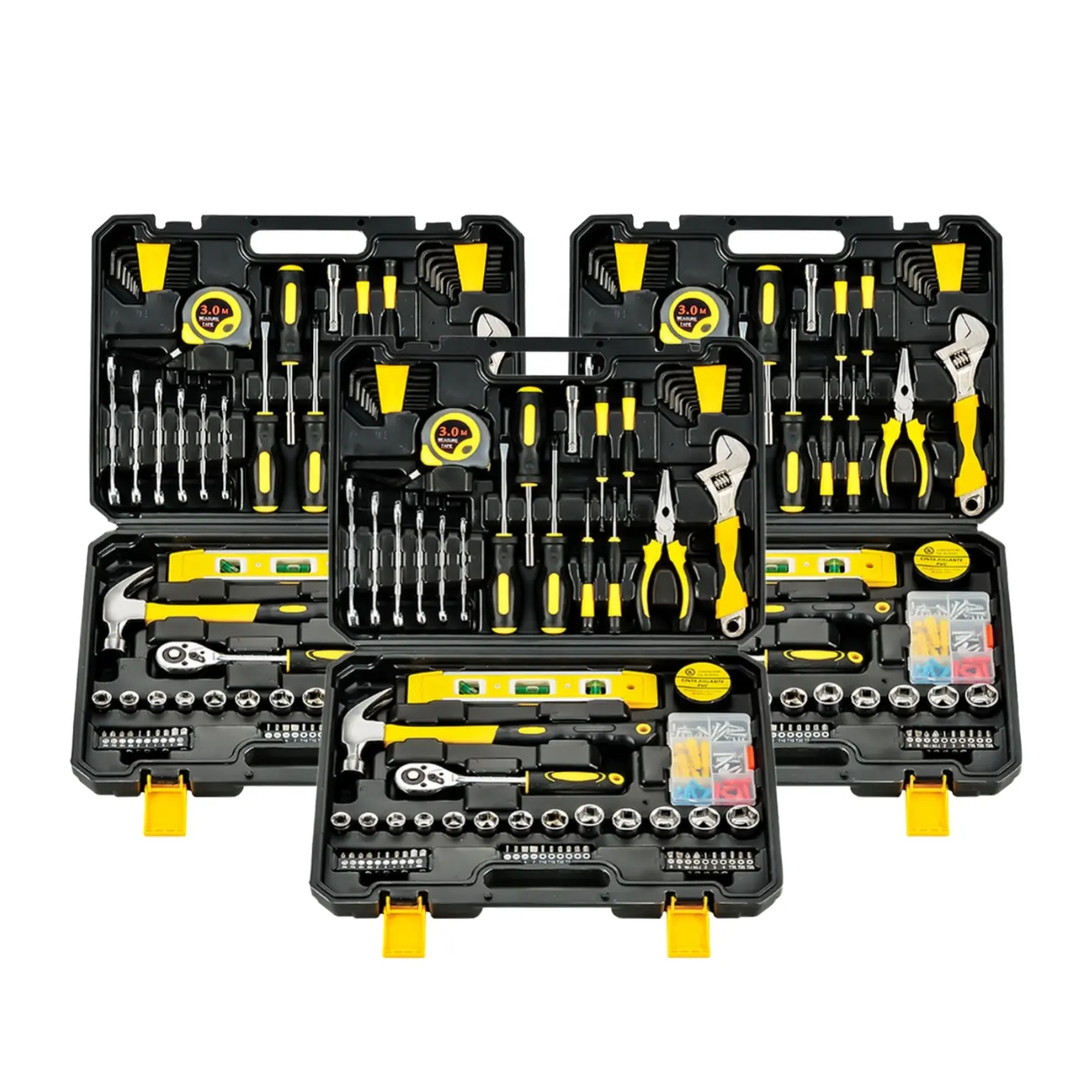 Caixa de ferramentas de manutenção mecânica automóveis, super setembro, conjunto de alicates manuais de reparação mecânica, 46 peças, conjunto de soquete, ferramenta de combinação