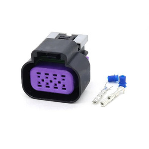 Auto Connector 8 Pin Black With Purple Plastic Car <b>Lighting</b> <b>Socket</b> For Buick Chevrolet - Product Image 2