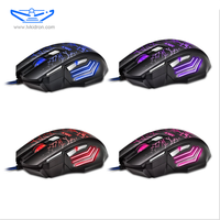 A7 souris de jeu filaire quatre vitesses DPI souris de jeu professionnelle Double clic