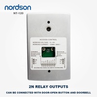 Nordson () Control DE ACCESO RFID luminoso de metal a prueba de agua con lector de tarjetas de teclado de salida de relé