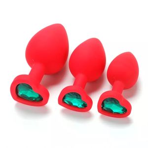 Giocattoli Erotici Femminili <span class=keywords><strong>Plug</strong></span> Anale in Silicone Stile Giapponese con Inserto Gioiello Prodotto di Alta Qualità - Product Image 6